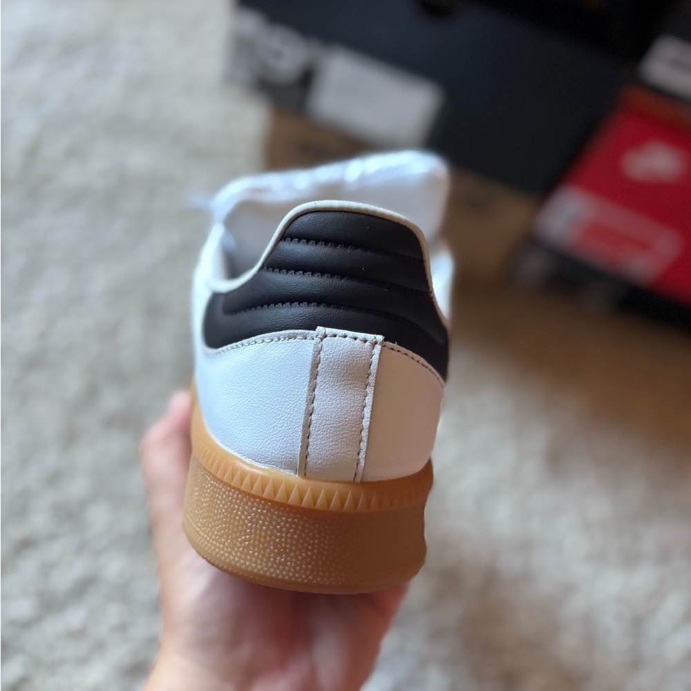 Adidas Samba White and Black with Gum Sole - Picture 2 of 10